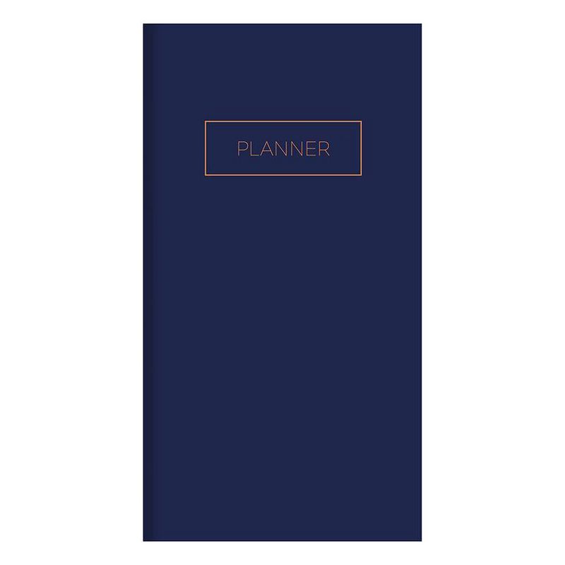 Undated Pocket Planner 3.5" x 6.5" Monthly Classic Navy - TF Publishing