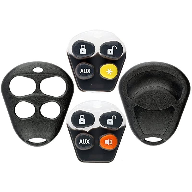 Keyless Entry Remote Control Starter Car Key Fob Case Shell Outer Cover Button Pads For Viper Automate Alarms