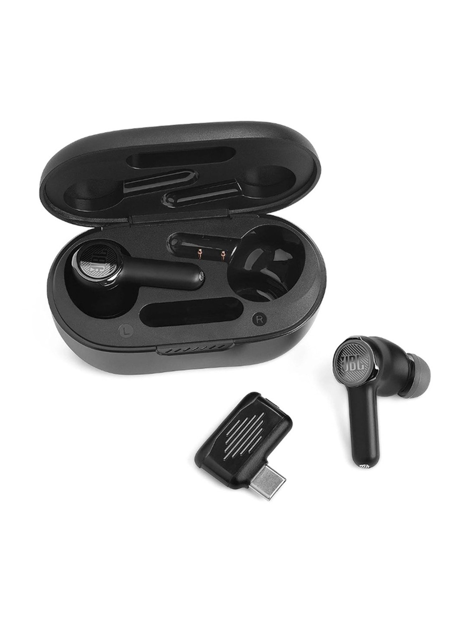 JBL Quantum TWS in Ear Gaming Bluetooth Earbuds with 24hrs Playtime, IPX4 (Black, True Wireless)