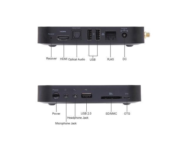 H96 Max+ 4K Ultra HD Full HD Media Player Smart TV BOX with Remote Controller, Android 9.0, RK3328