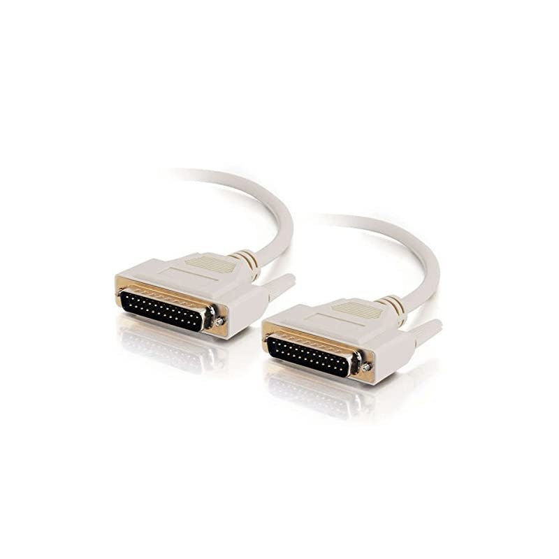 02670 DB25 M/M Serial RS232 Cable, Beige (25 Feet, 7.62 Meters)