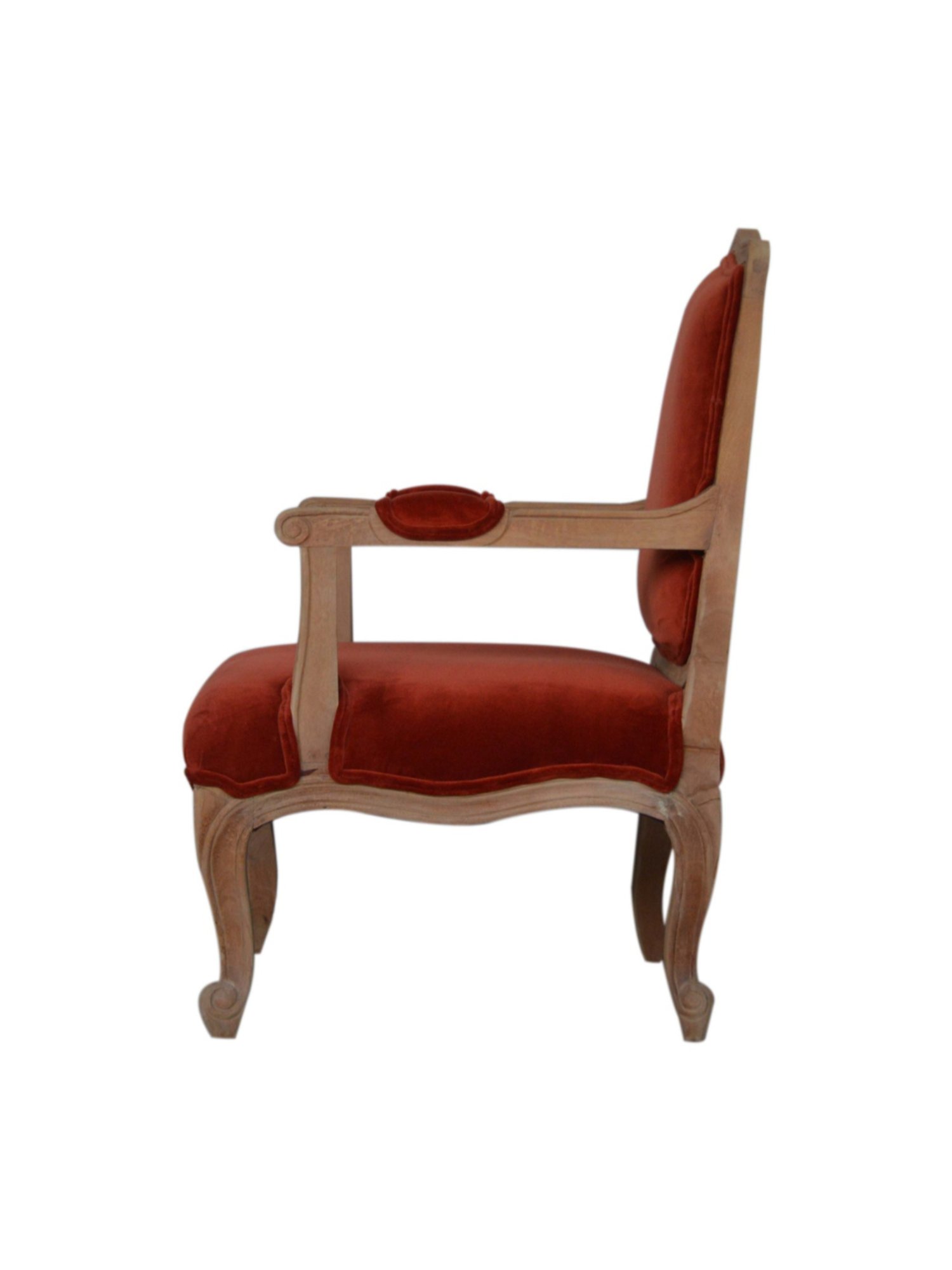 Artisan Furniture Brick Red Wood French Style Chair
