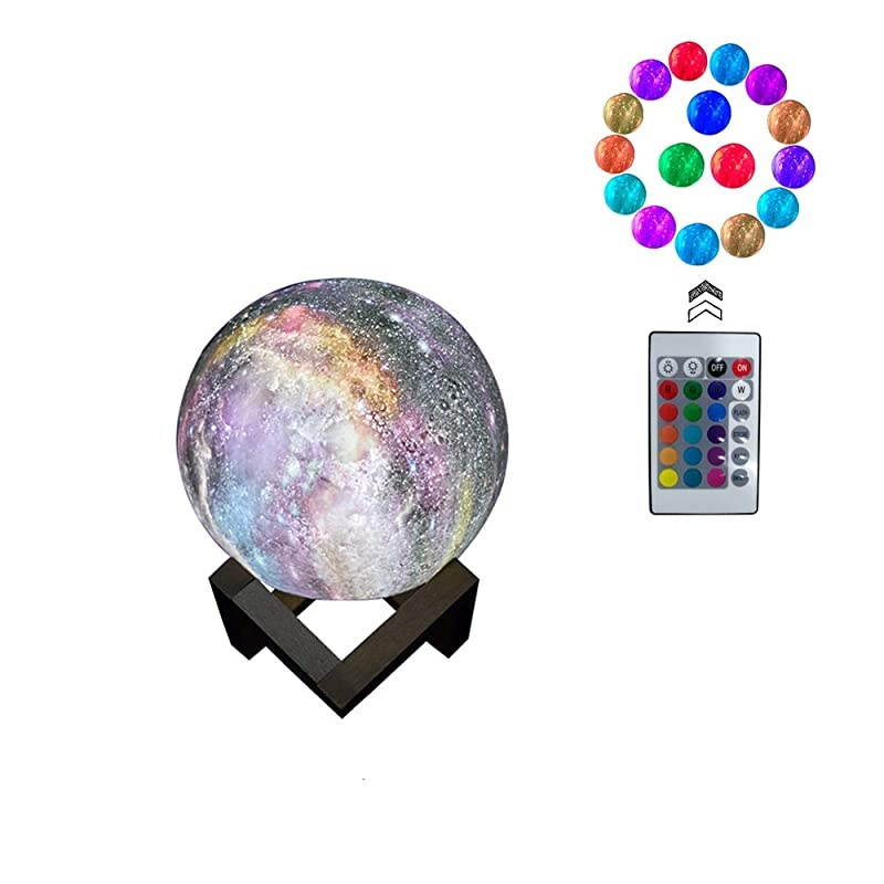 Moon Lamp Light Night Light 16 Colors Galaxy LED Lamp Remote amp Touch Control USB Rechargeable Room Decor for Birthday Party Kids Baby Gifts32inch