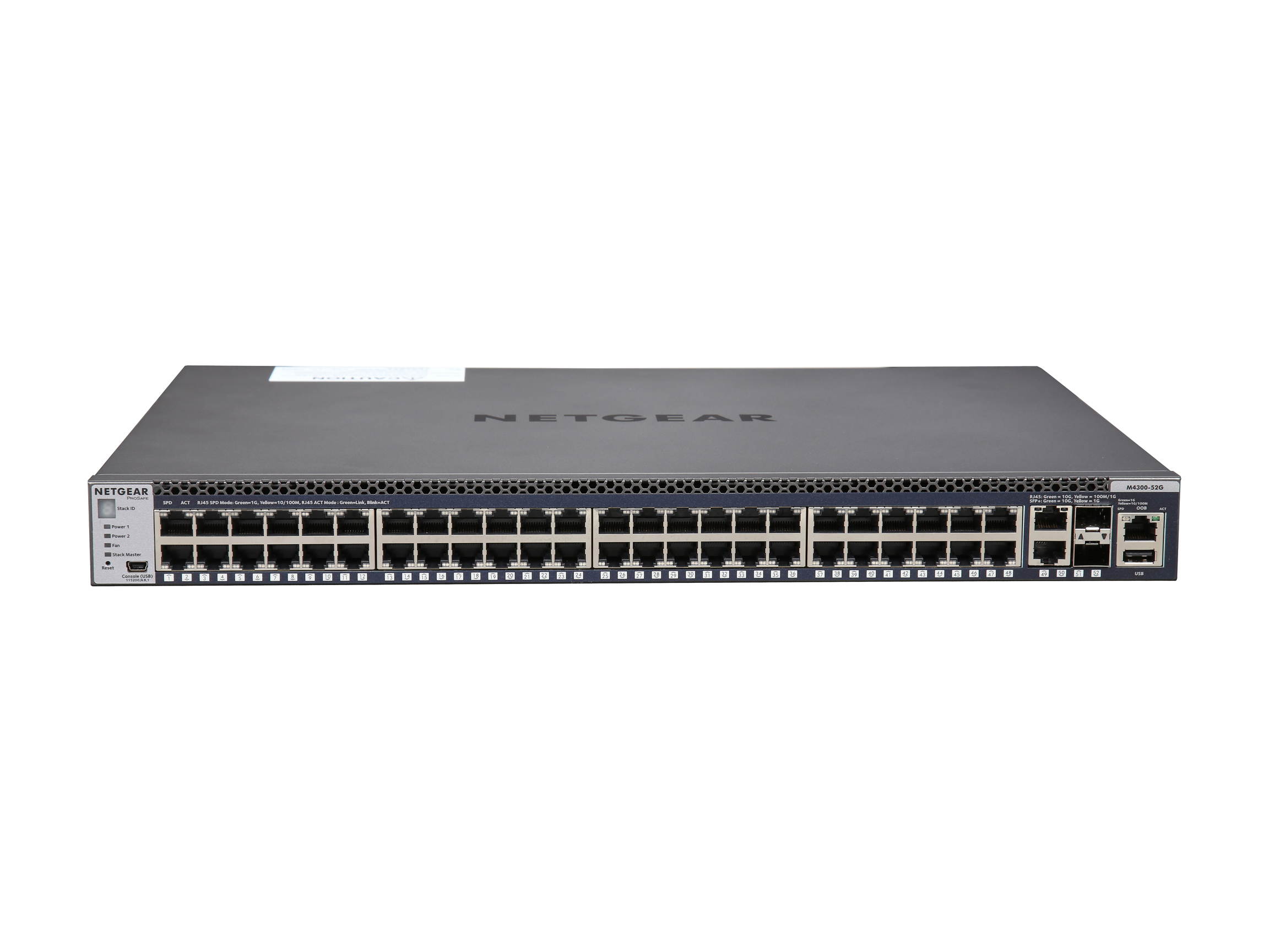 NETGEAR ProSAFE Intelligent Edge M4300-52G Stackable Gigabit Access Layer Managed 52-Port Switch (GSM4352S-100NES)
