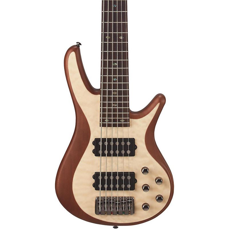 Mitchell FB706 Fusion Series 6-String Bass Guitar with Active EQ Natural