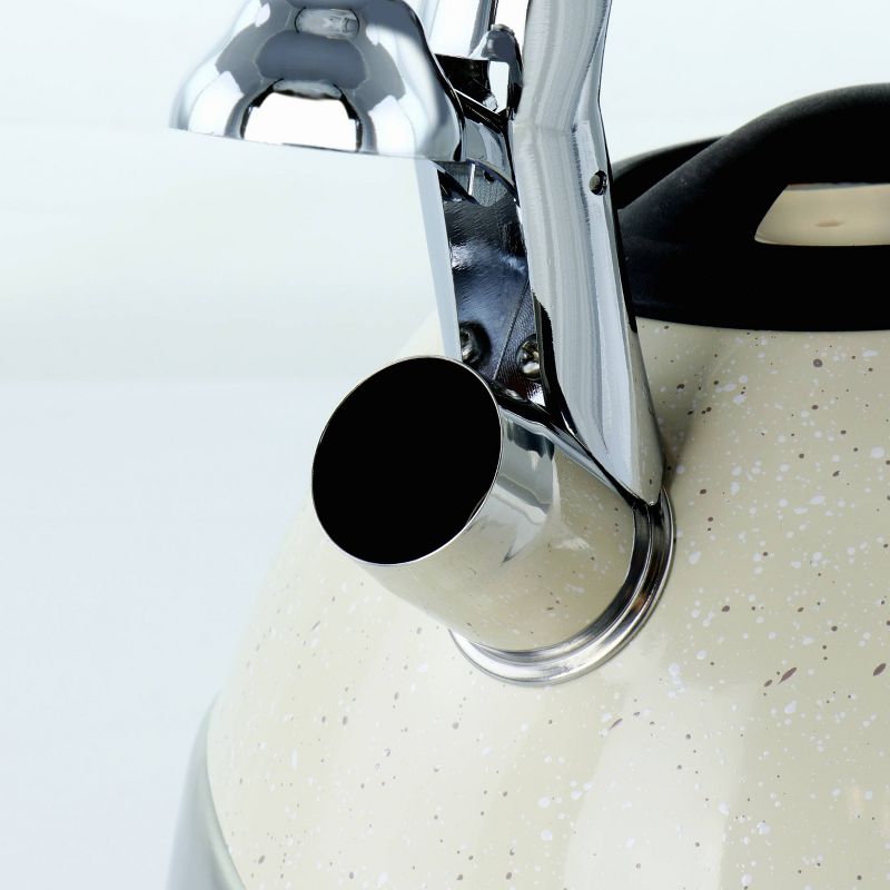 MegaChef 3L Stovetop Whistling Kettle - Light Tan