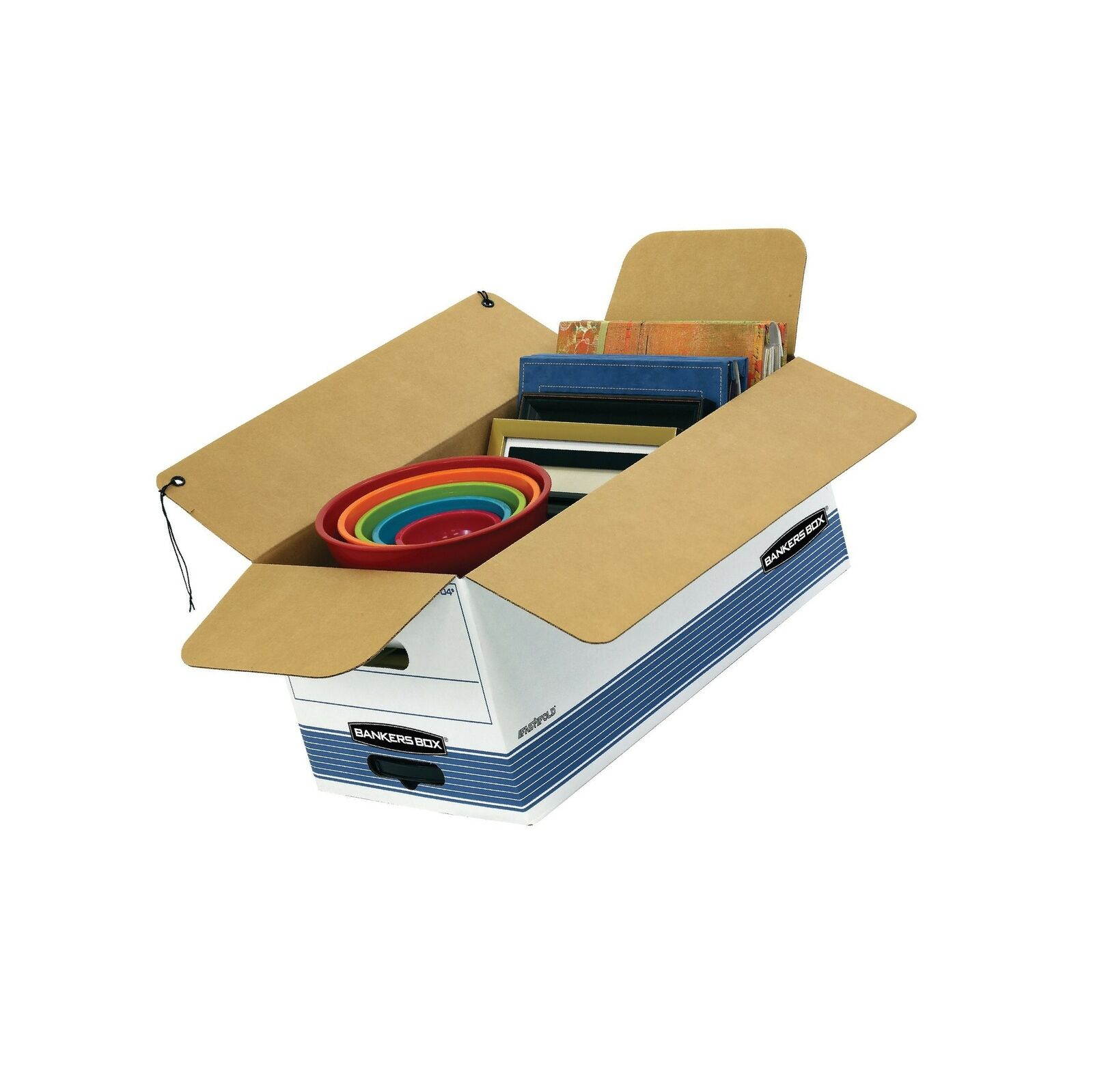 Bankers Box STOR/File Medium Duty Storage Boxes, FastFold, String and Button,...
