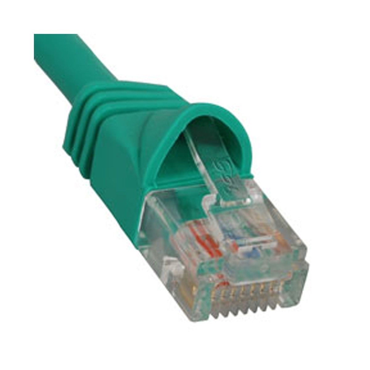 PATCH CORD, CAT 5e, MOLDED BOOT, 1' GN