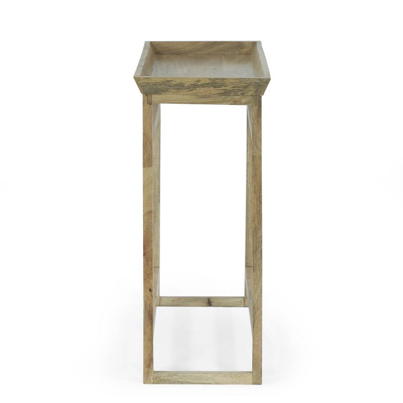 Meagher Rustic Handcrafted Mango Wood Console Table Natural - Christopher Knight Home