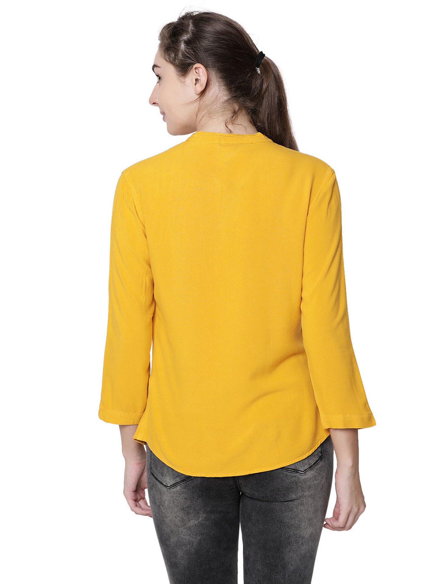Identiti Yellow Regular Fit Shirt