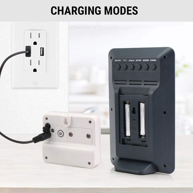 Wind & Weather Plastic Floating Rain Gauge with Metal Stake