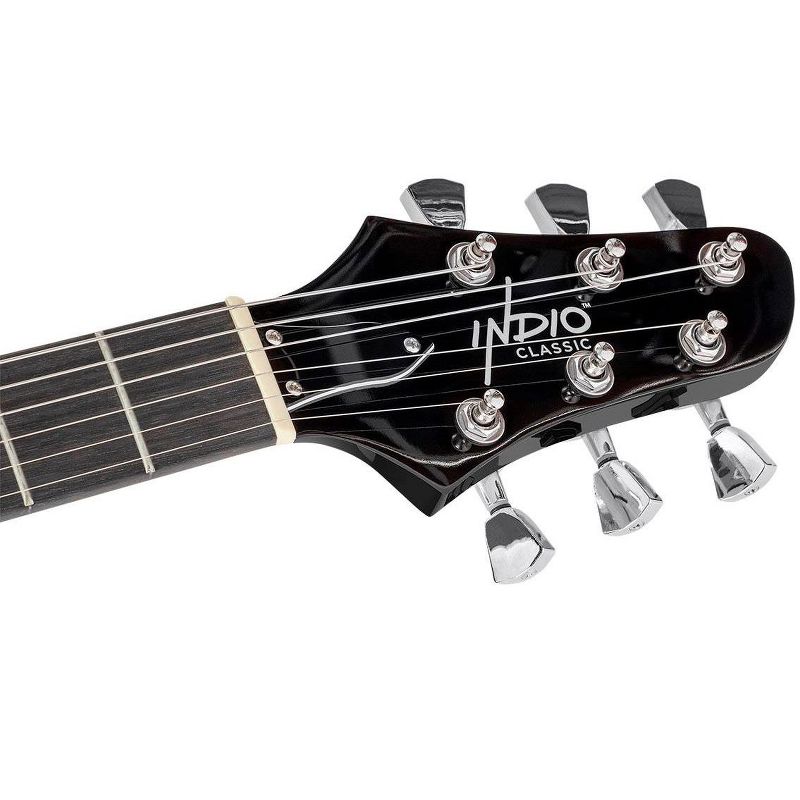 Monoprice 66 Classic V2 Sunburst Electric Guitar with Gig Bag, Right, 6 Strings, Poplar Body, HH Pickups - Indio Series