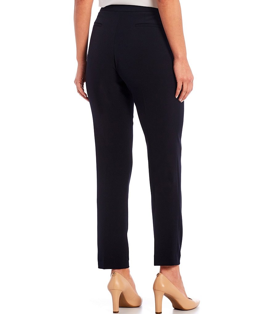 Eva Varro Solid Knit Jersey Banded Hem Pull-On Harem Pants