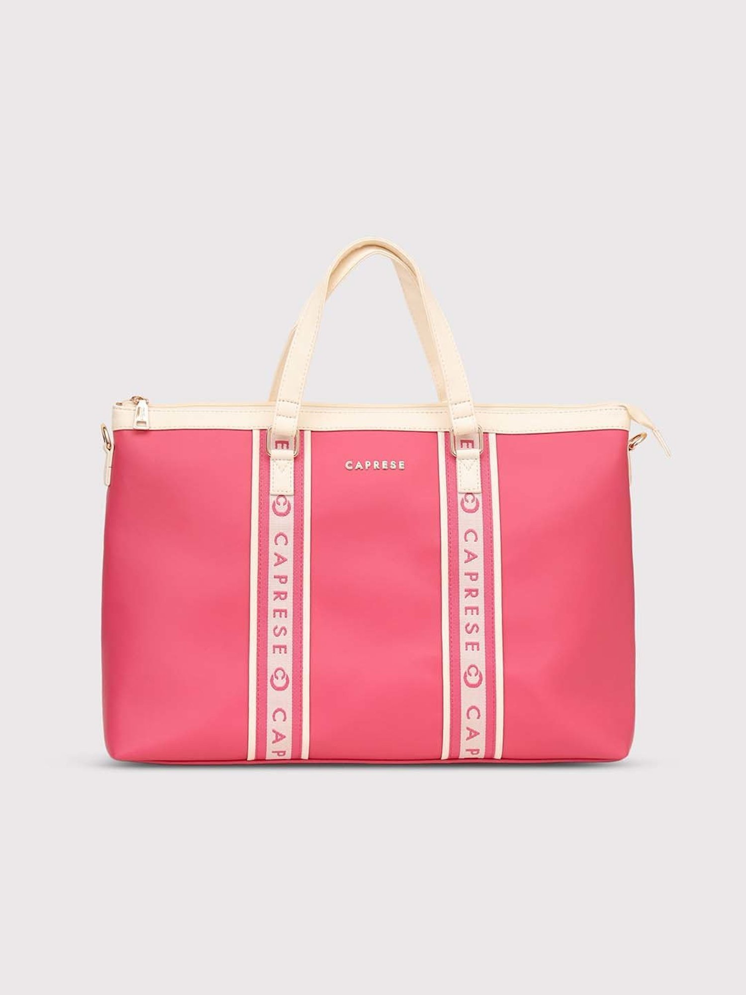 Caprese Trinity Laptop Bag Large Fuchsia Women Handbag | Office Handbag | The Kiara Collection