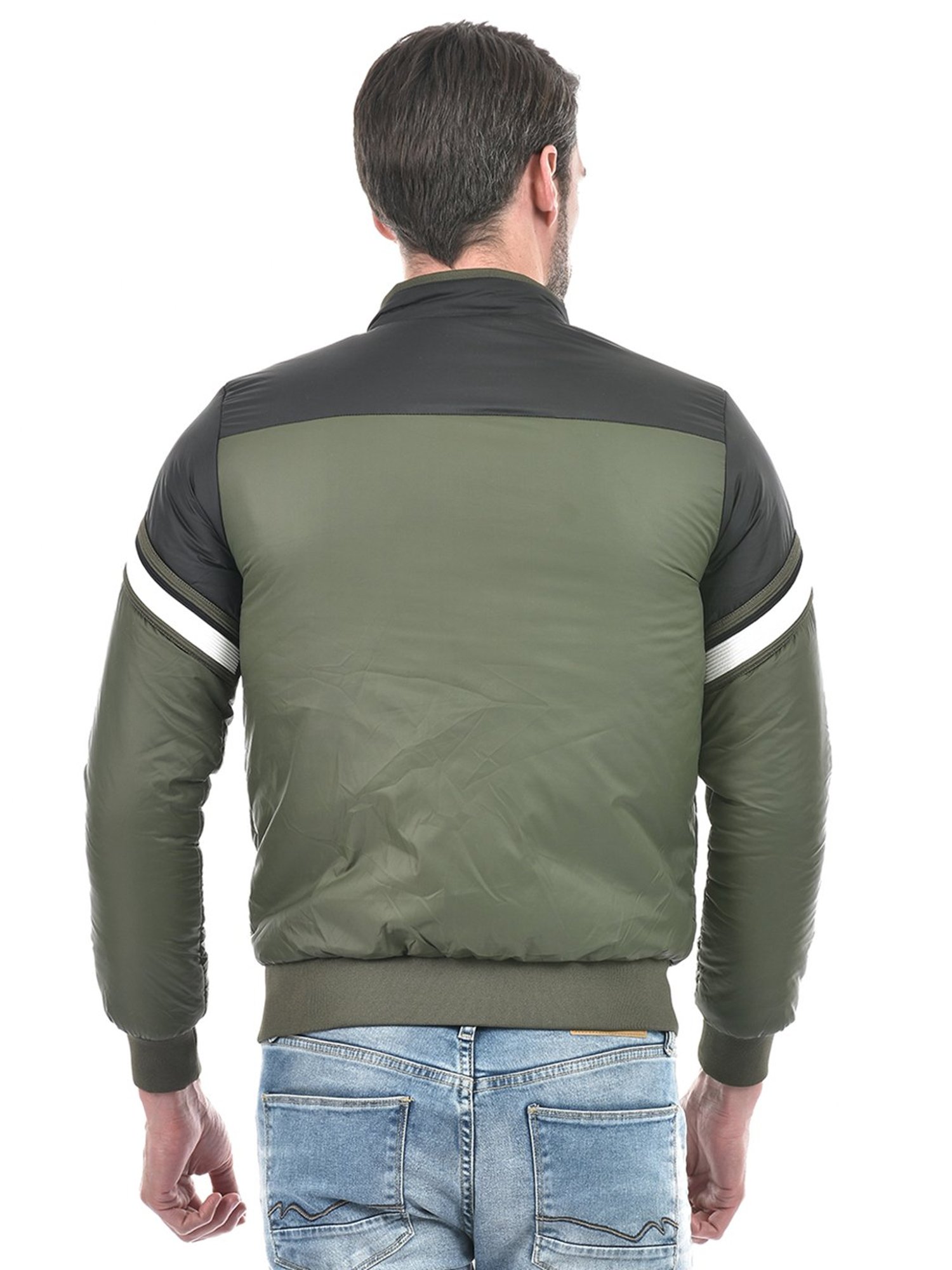 Integriti Olive & Black Regular Fit Reversible Jacket