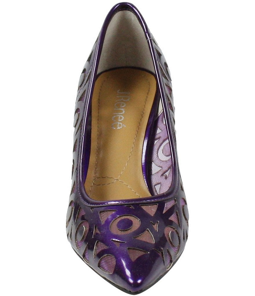 J. Renee Jameena Patent Laser Cut Pumps