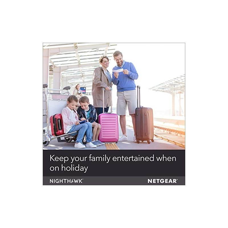 Nighthawk M1 Mobile Hotspot 4G LTE Router MR1100-100NAS - Up to 1Gbps Speed | Connect Up to 20 Devices | Create WLAN Anywhere | Unlocked to Use Any Sim Card-Contact Your Carrier for Data Plan