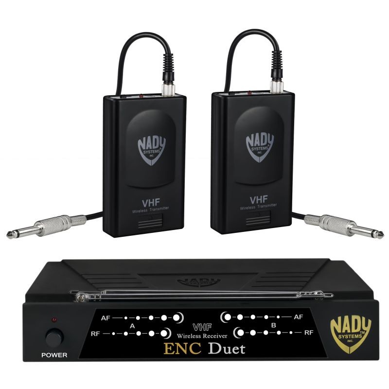 Nady ENC DUET Wireless Dual Channel Instrument / Guitar System with 2 Wireless Guitar Transmitters