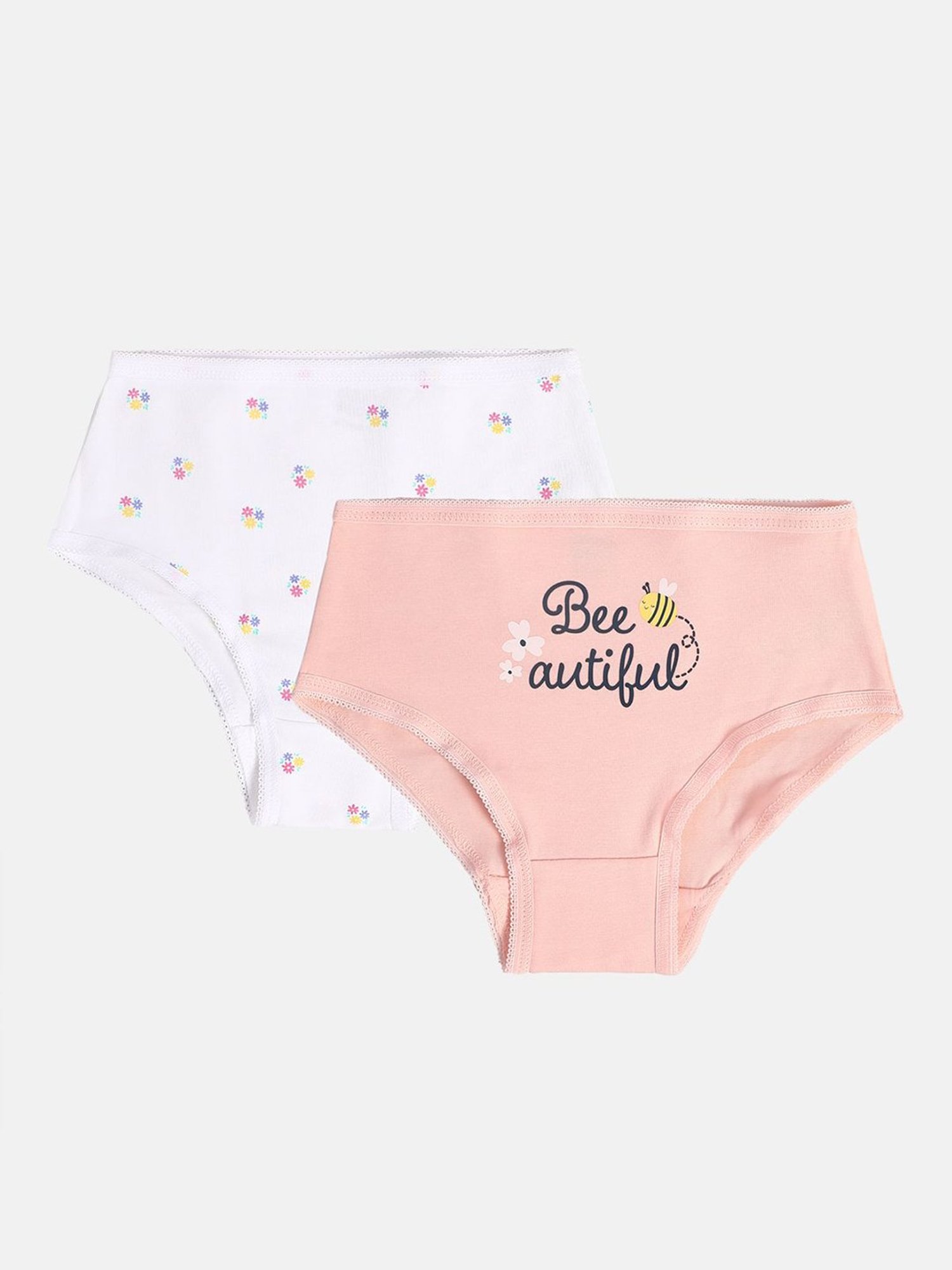 Y&F Kids by Westside Beige Printed Cotton Briefs - Pack of 5