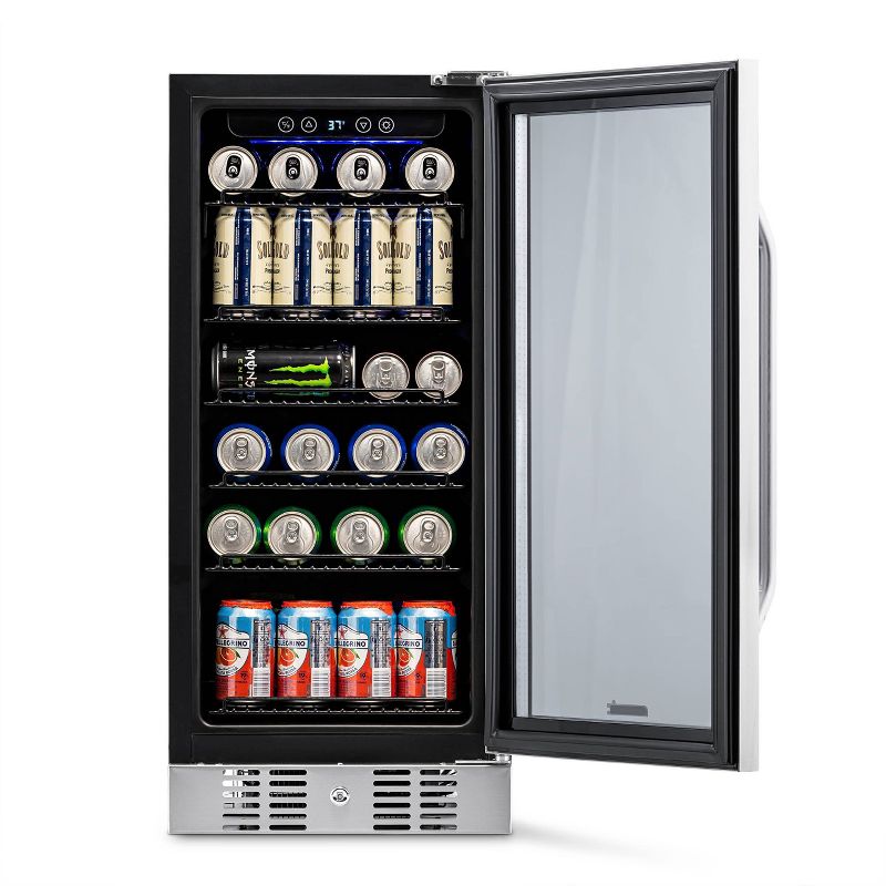 NewAir 96 Can Beverage Cooler - Stainless Steel ABR-960