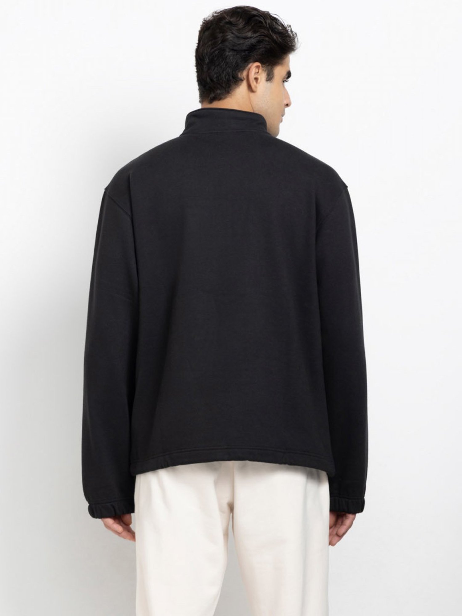 Adidas Originals Black Cotton Regular Fit Sweatshirt