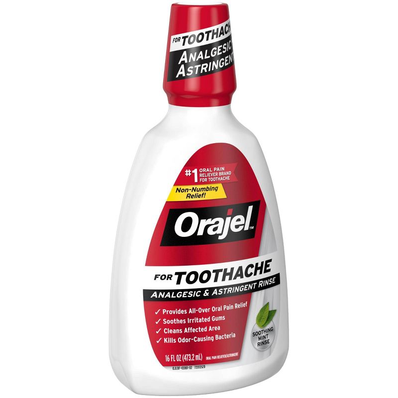 Orajel Toothache Analgesic & Astringent Rinse - 16 fl oz