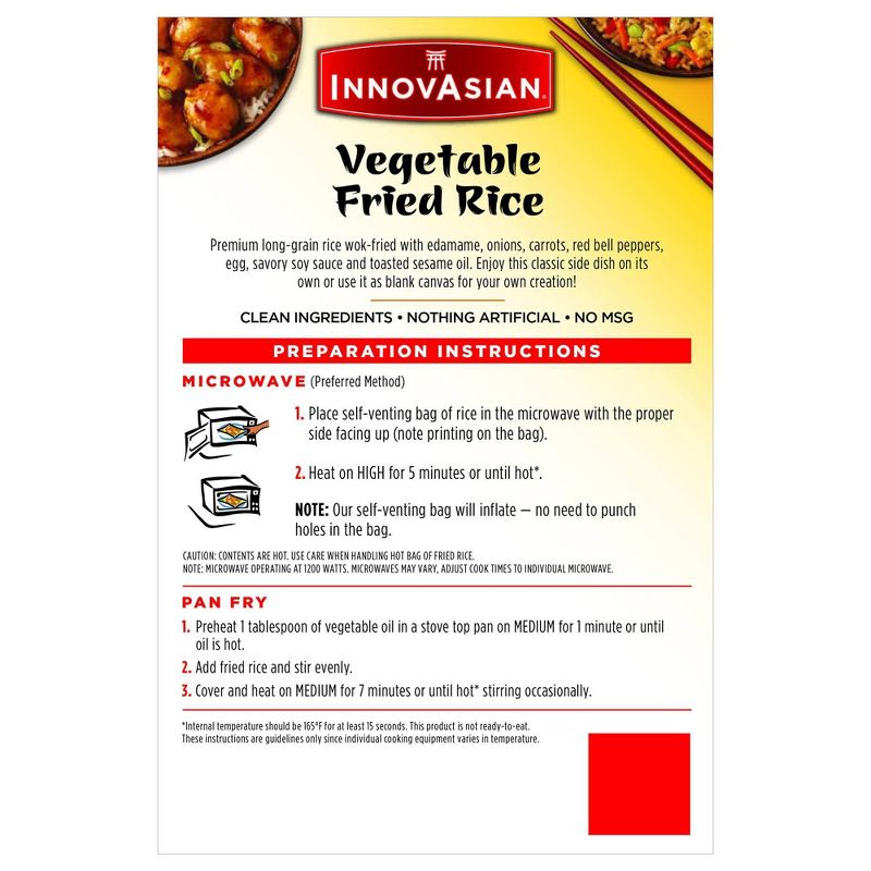 InnovAsian Frozen Vegetable Fried Rice - 18oz