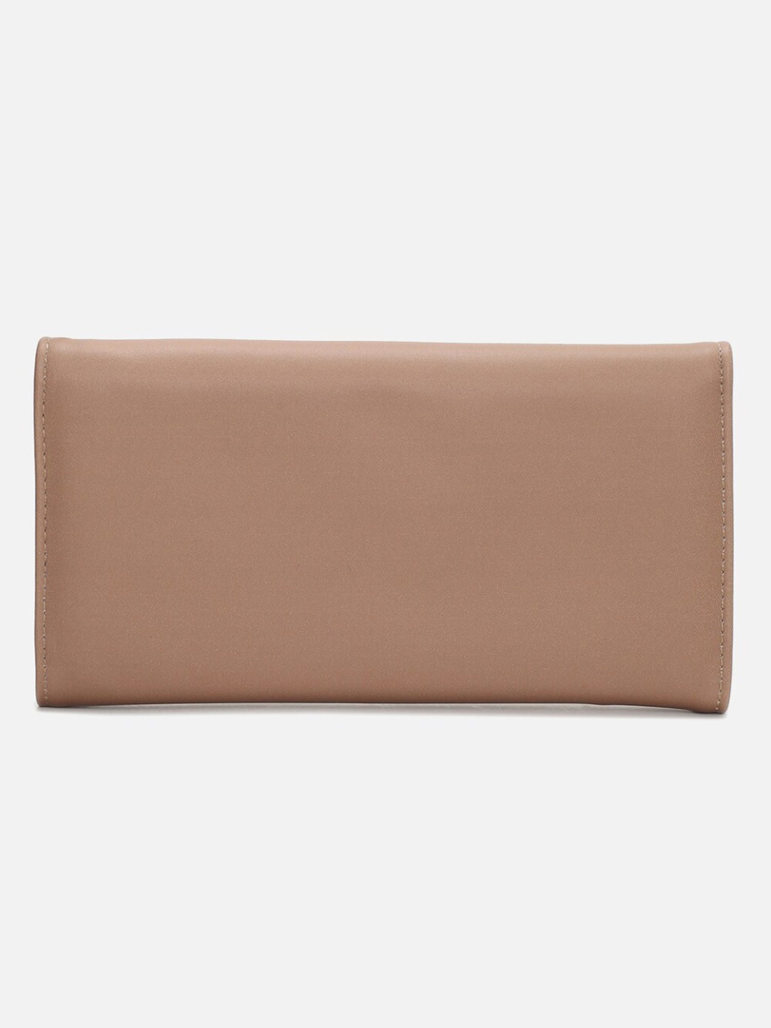 Van Heusen Brown Leather Printed Wallet