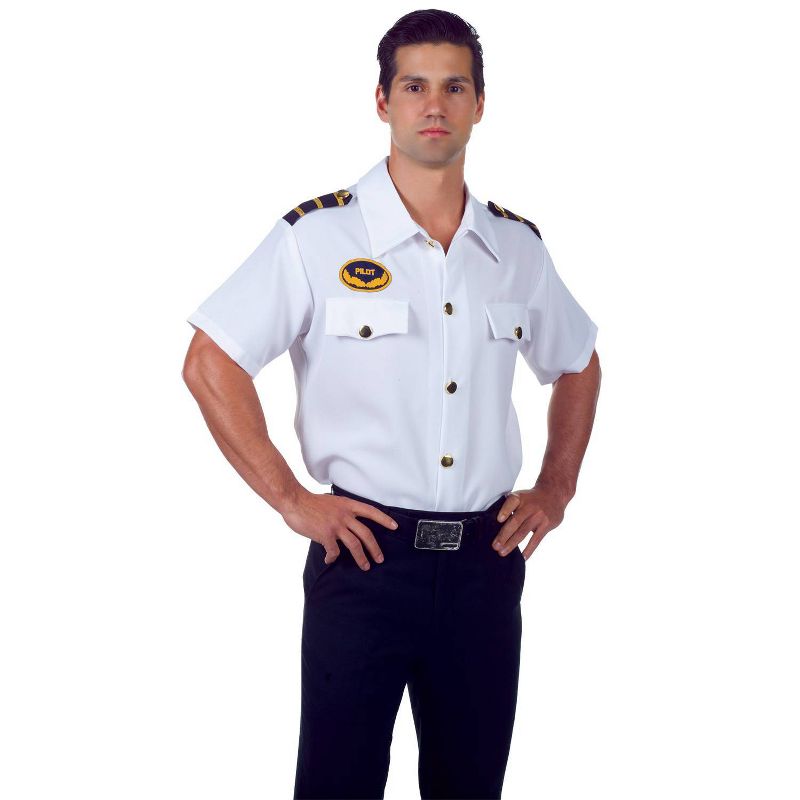 Adult Pilot Shirt Halloween Costume XL