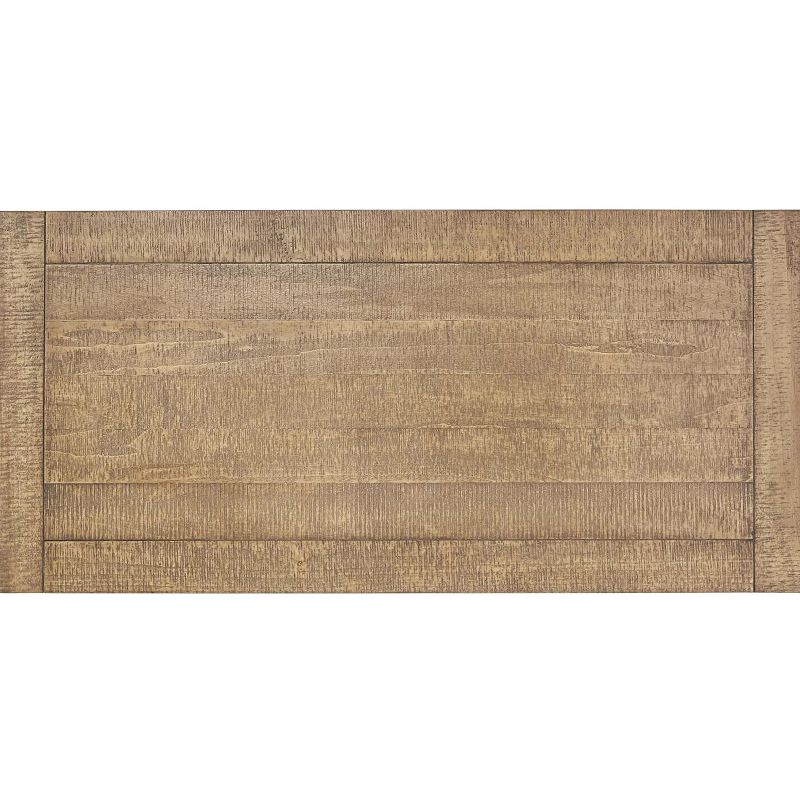 Homelegance Factory Collection Modern Rustic Solid Wood Metal Desk with Organization Storage Shelves, Black