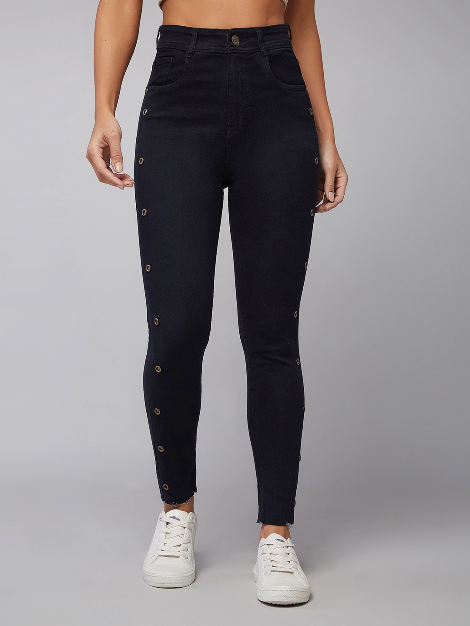 DOLCE CRUDO Black High Rise Jeans
