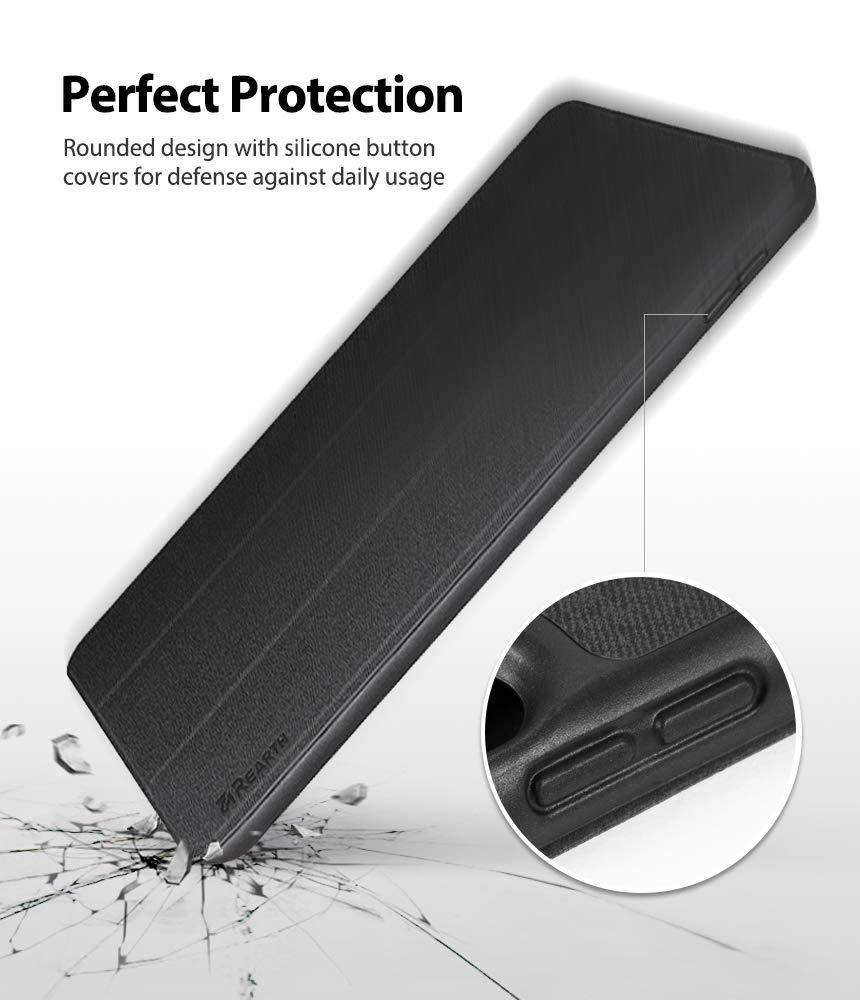 Ringke Smart Cover Apple Pencil Stand Case Compatible for iPad Pro 2017 (10.5") Multi-Angle Tablet Stand with Pencil Storage and Stand Feature