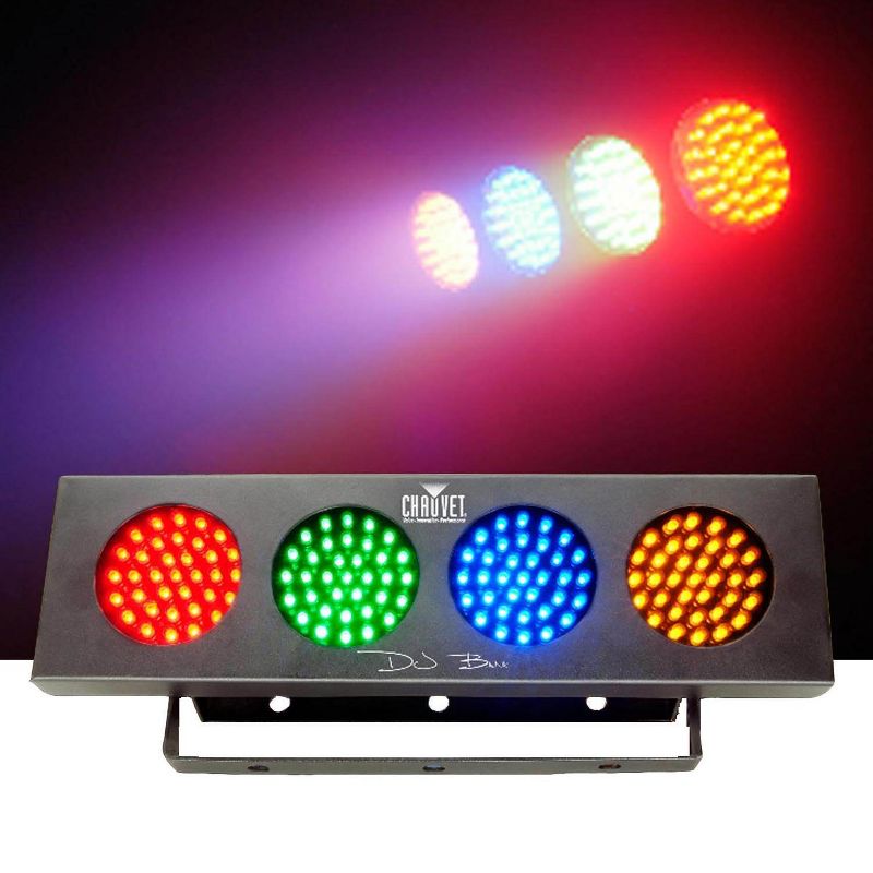 Chauvet DJ Bank RGBA 1LED Sound Active Lightweight Light Strip Party Wash Effect