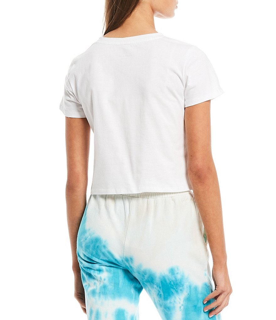 Ivory Ella Cropped Short Sleeve Tee