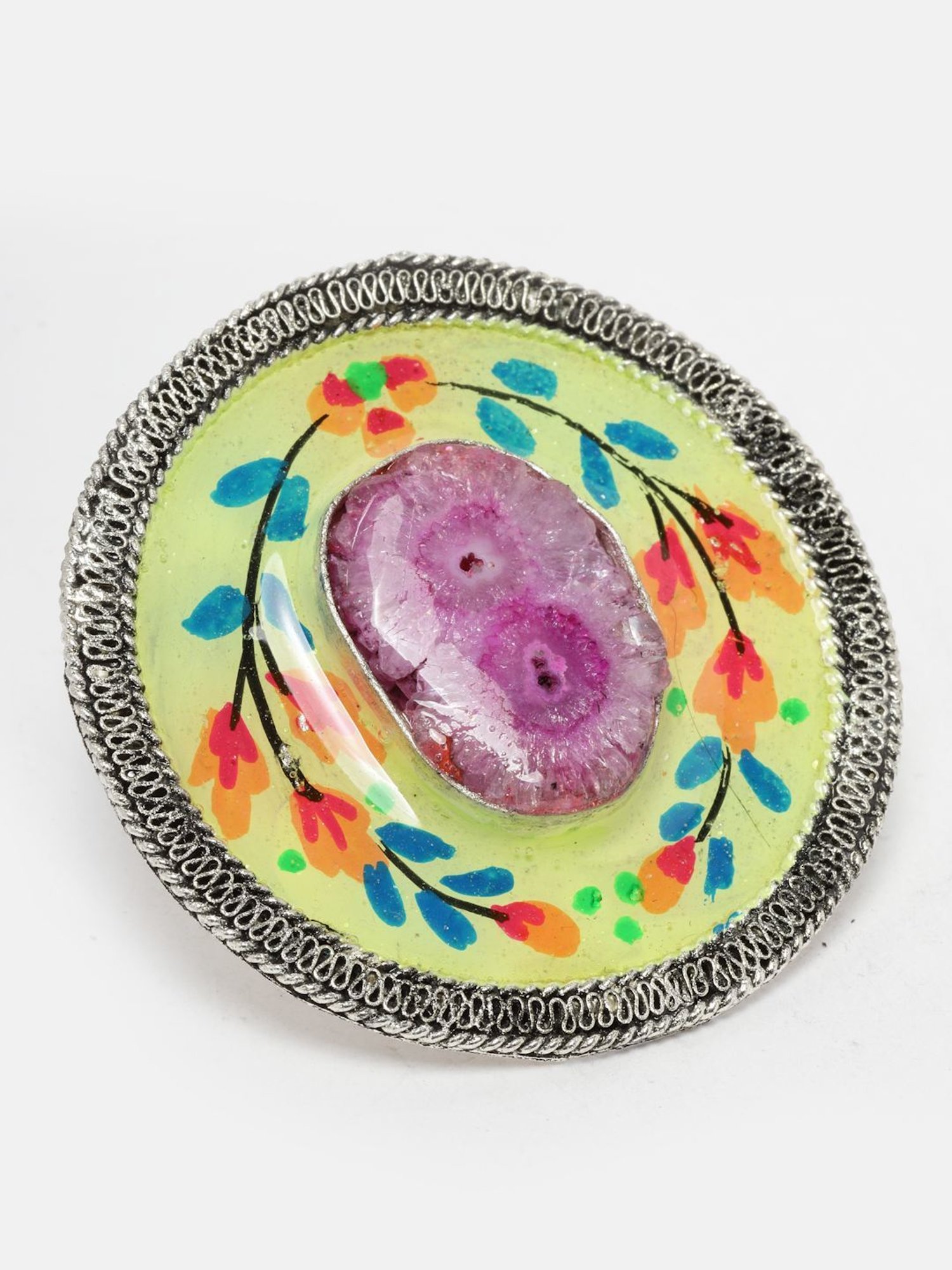 Accessorize London Women's Jewel Embellished Rings Set Of Three White