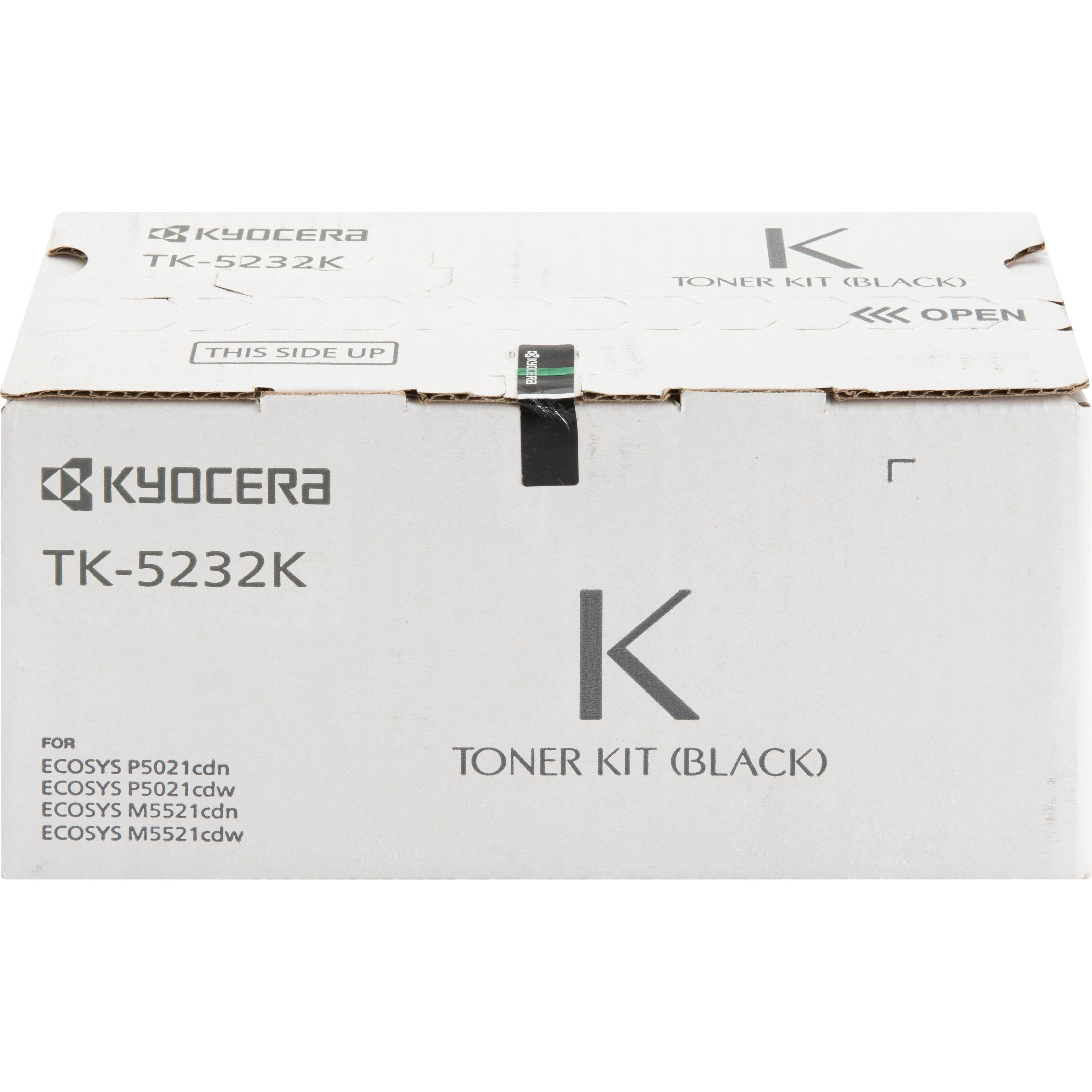 Kyocera TK-5232K, TK5232K Black Toner Cartridge