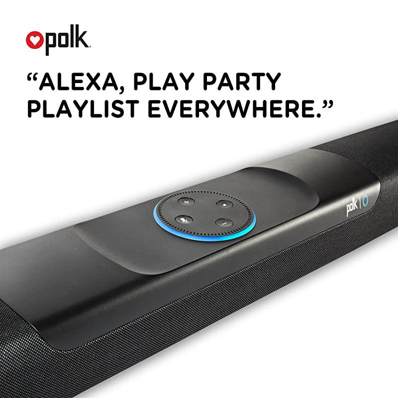 Command Sound Bar with Handsfree  Alexa Voice Control (New Update with Multi-Room Music Built-In), 4K HDMI, and Fire TV Compatible for Your Home Theater