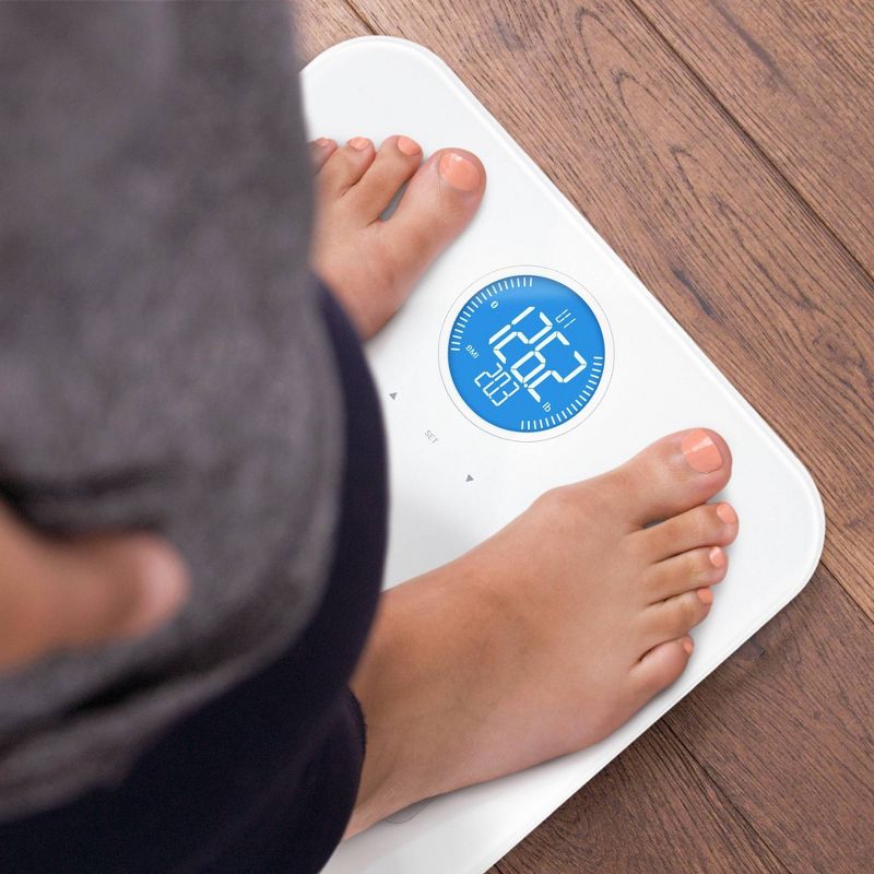 Bluetooth Body Composition Scale White - Weight Gurus