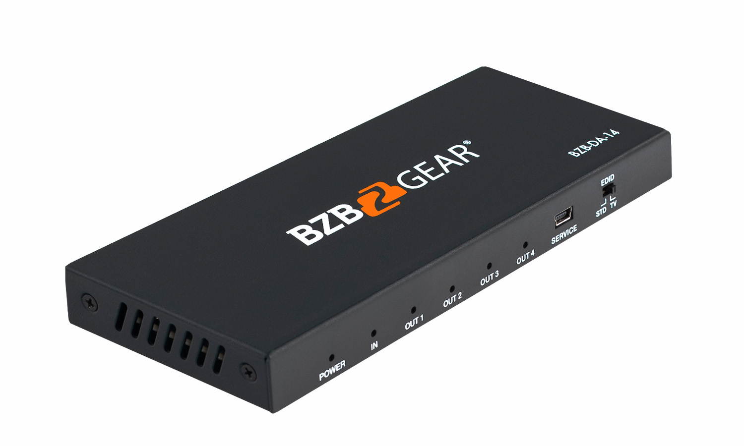 BZBGEAR 4-Port 4K 60Hz HDMI Splitter Support HDMI 2.0b, HDCP 2.2, HDR & 3D