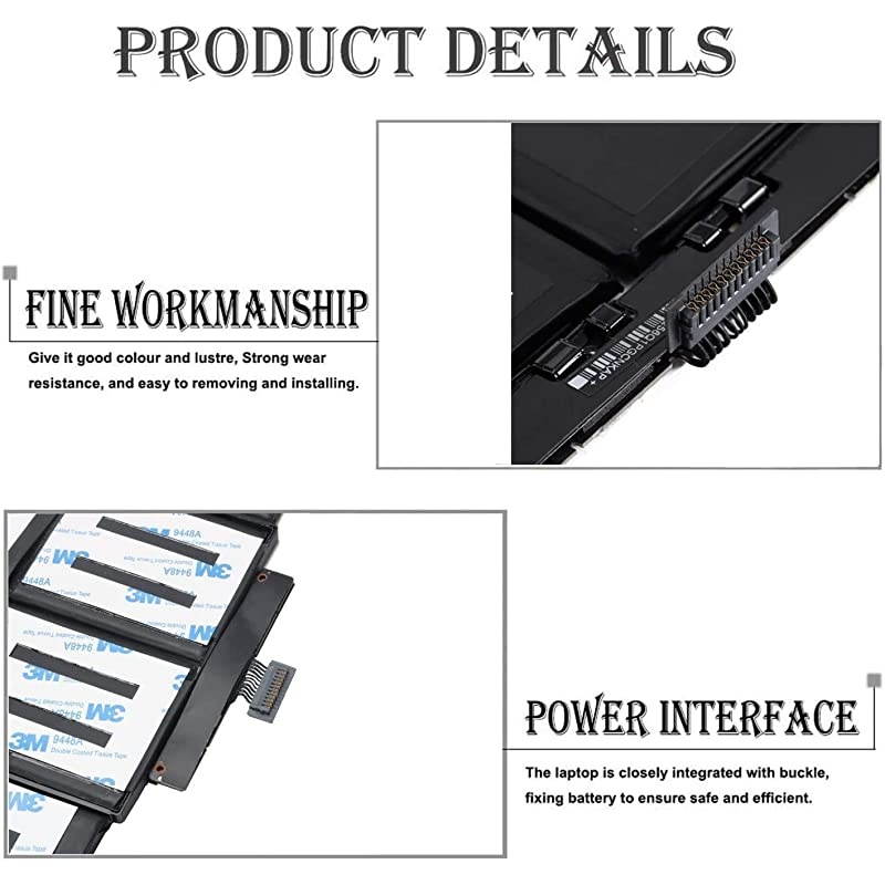 Laptop Battery for MacBook Pro 15 inch Retina A1398 Late 2013 Mid 2014 Early 2015 Version ME293 ME294 MGXA2 MGXC2 MJLQ2 MJLT2 MJLU2
