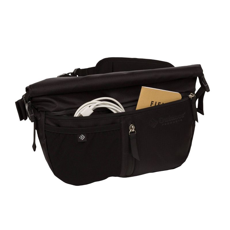 Outdoor Products Zion Roll Top Sling Waist Sling Pack - Black