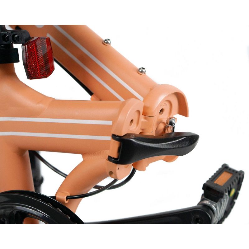 ZiZZO Forte Duty 7-Speed 20" Folding Bike - Coral