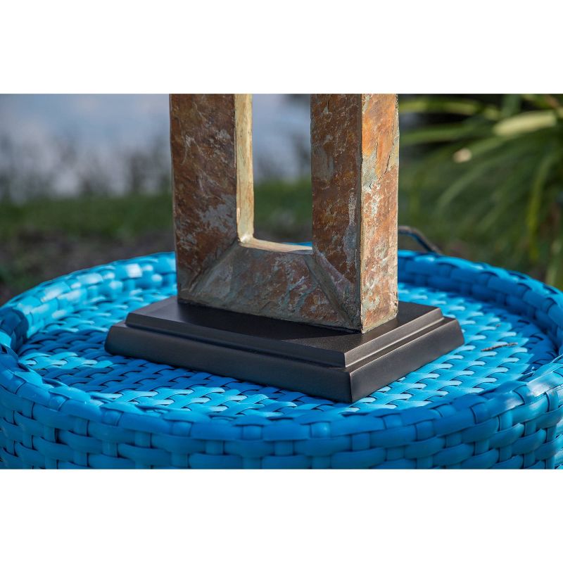 8" LED Solar Portable Outdoor Lantern with Flame - Techko Kobot