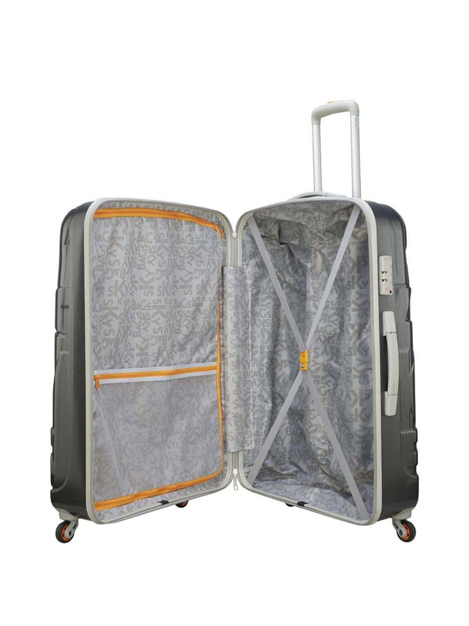 Skybags Ramp Nxt Graphite Textured Hard Large Trolley Bag - 56 cm
