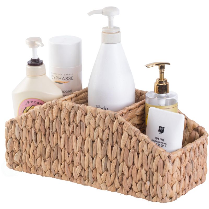 Vintiquewise Natural Water Hyacinth Storage Decorative Desk Organizer Caddy