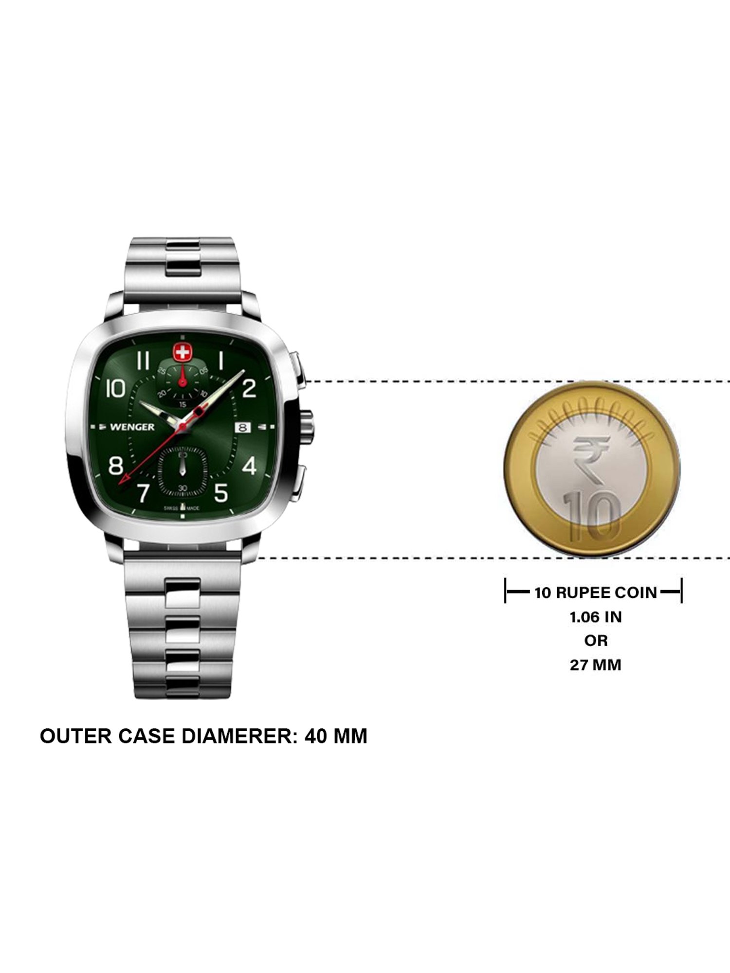 Wenger 01.1933.112 Chronograph Watch for Men