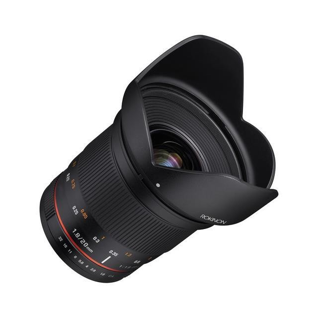 Rokinon 20mm f/1.8 ED AS UMC Wide Angle Lens for Sony E Mount #RK20M-E