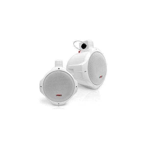 Pyle PLMRW65 Marine Wakeboard Speakers, Dual 6.5" Two-Way Speaker Pair - White