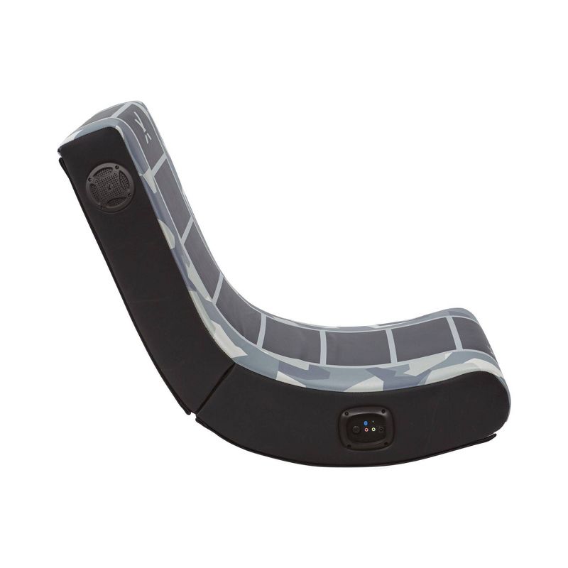 Camo Retreat 2.0 Bluetooth Foldable Rocking Video Gaming Chair with Speakers -Gray/Black - X Rocker