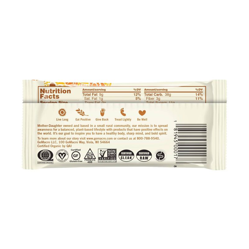 GoMacro Sunflower Butter & Chocolate MacroBar - 2.3oz
